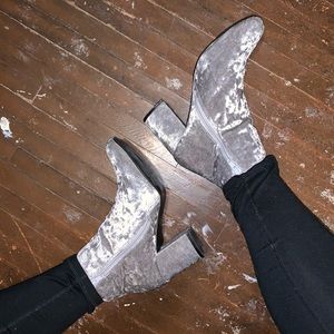 Velvet Ankle Boots